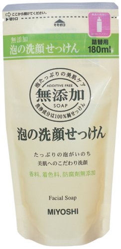 無添加泡の洗顔せっけん詰替180ML