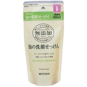 【クリックで詳細表示】無添加泡の洗顔せっけん詰替180ML