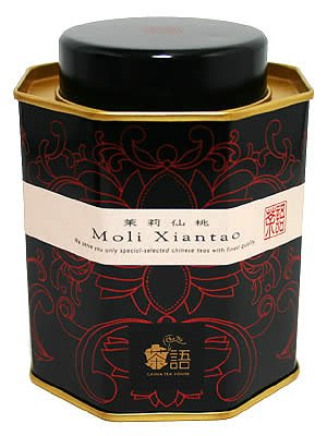 茶語 ジャスミンセントウ 八角缶