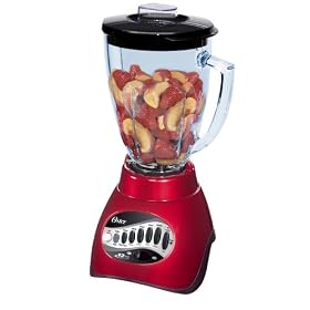 Oster 12-Speed Blender Brushed Nickel - Red Metallic