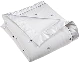Little Me Anchor Filled Stroller Blanket, White