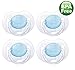 Philips Avent 0-6 Months BPA-Free Translucent Newborn Pacifier - 4 Pack (Blue)