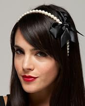 Pearl Bow Headband