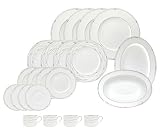 Royal Doulton Precious Platinum 22-Piece Dinnerware Set, Service for 4