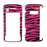41XTC0X1Q6L. SL160  Zebra Skin Hot Pink and Black Stripes Design Snap On Cover Hard Case Cell Phone Protector for LG enV Touch VX11000