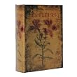 Secret Photo & Keepsake Book Album : Painted Flower on Aged Leather Design