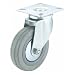 Woodstock International H0679 3" Gray Rubber Swivel Caster