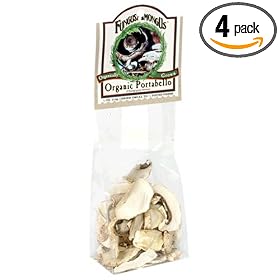 FungusAmongUs Dried Mushrooms, Organic Portabello, 0.5-Ounce Units (Pack of 4)