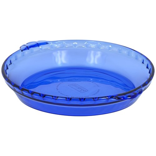 Pyrex Bakeware 9-1 2-Inch Pie Plate, Cobalt