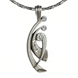 Clear Crystal RHYTA--Non-Guilty Pleasures, Wicked Self-- Pendant With Stylus Chain Necklace BICO AUSTRALIA