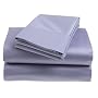 Royal Heritage Home 1000-Thread Count 100% Cotton Sateen Queen Sheet Set, Lilac