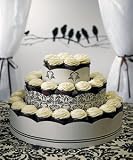 Grand Display Tower for Cupcakes - Love Bird Damask