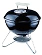 Weber 10020 Smokey Joe Silver Charcoal Grill, Black