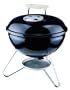 Weber 10020 Smokey Joe Silver Charcoal Grill, Black