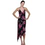 Short Party Dress by Sean Collection Silk Print Cocktail Dress (8294)