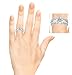 Silver Cathedral Style Ring Guard with Millgrained Edges and Filigree Design with CZ (0.29 ct. twt.)