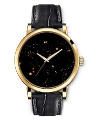 SPRAWL Aanalog Fashion Series Gold Ladies Watches of Genuine Black Leather Strap,Unique Wrist Watch for Women Girls Designed with Lues night