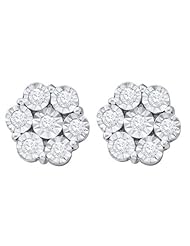 1.00CTW DIAMOND FANOOK EARRINGS