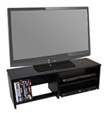 OFC Express TV Stand and Media Organizer 36 x 14 x 11.5, Black