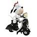 XfürU 07-0916S - Tex Avery: Kunstharzfigur Droopy mit schwarzem Scooter