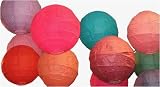  : Solid Color Round Japanese Rice Paper Lantern - various colors