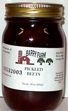 Pickled Beets, Sliced by Hot Dogs