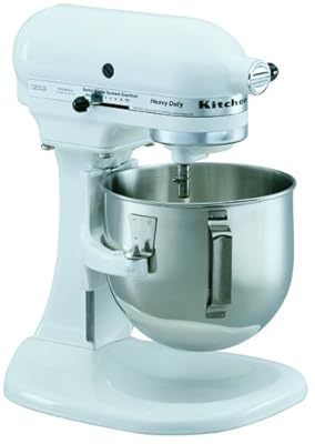 KitchenAid K5SSWH Heavy Duty Series 5-Quart Stand Mixer, White