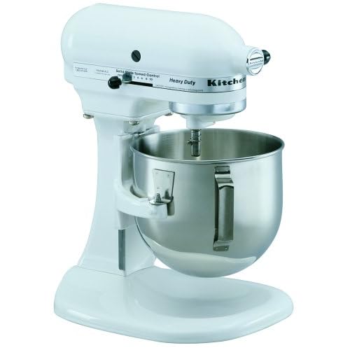KitchenAid K5SSWH Heavy Duty Series 5Quart Stand Mixer White Nutyiyeon