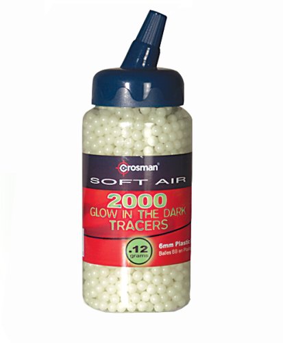 Crosman Softair-2,000 ct. Tracer 6mm Bb's-Glow dark