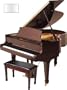 5'7" Parlor Grand Piano (White Polish)