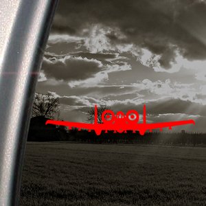 A 10 Thunderbolt II Warthog Front Red Decal Car Red Sticker