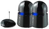 from Lucem Direct Ltd Indoor/Outdoor Wireless Speakers - Piano Black Model WS1000B