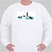 Sweatshirt with Tower of London, Great Britain, cultural, Britain, England, English, bus, river, geography, London Bridge, tower, architecture, bridge, doubledecker, Thames River, culture