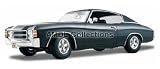 1971 Chevrolet Chevelle Sport Coupe Black 1:18 Maisto Diecast Car Model
