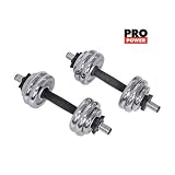 Pro Power Chrome 15Kg Boxed Dumbbell Set