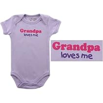 Baby-Says Bodysuit - Grandpa Loves Me, 6-9 months