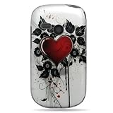 Hard Snap-on Shield RUBBERIZED With SACRED HEART Desing Faceplate Cover Sle ....
