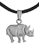 Cheeky Monkey Black Rhino Mini, Color silver