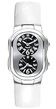 Philip Stein Small Black Dial White Calf Skin Strap 1-G-FB-CW