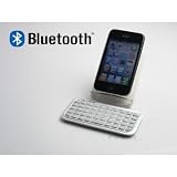 Bluetooth ミニキーボードiphone ipad　白 iphone 3GS/4 ipad対応 日本語入力可 日本語入力