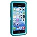 Heavy Duty High Impact Shockproof Dirtproof Hard + Soft Defender Case Cover for Apple iPhone 5c + Stylus + Screen Protector - Teal & Blue
