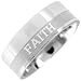 Christian Stainless Steel Rings - "Faith"- Sizes 09-12