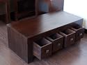 Dark Mango Hardwood Furniture Dakota Coffee Table with Drawers (Homescapes Brand)
