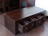 Dark Mango Hardwood Furniture Dakota Coffee Table with Drawers (Homescapes Brand)