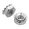Zinc Plated Steel Hex Nut with Washer, #6-32 (Pack of 100)