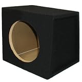 New Single Car Black Subwoofer Box Sealed Automotive Enclosure for 10 Woofer 10S