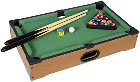 Perfect to keep your family and Guests Entertained! Mini Pool Table Game Table With Accessories Board Games Billiards Set Lightweight & Portable (Product weight: 5lb) Game for Kids Homesures16