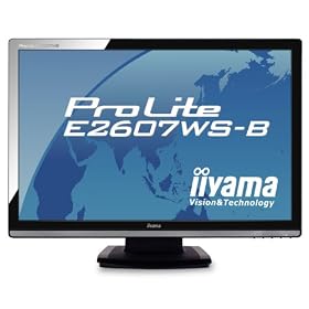 iiyama 25.5�C���`���C�h�t���f�B�X�v���C �A�X�y�N�g��Œ�g��@�\���� �u���b�N PLE2607WS-B1