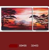 2 Panels Landscape Oil Painting