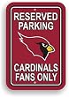 Set of 2 Set of 2 Arizona Cardinals Plastic Parking Signs Set Of 2 - NFL